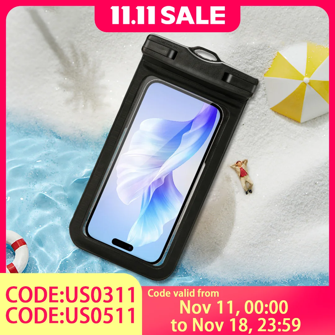 

Waterproof Phone Pouch for Swimming - Floating Dry Bag for Pool & Beach Activities