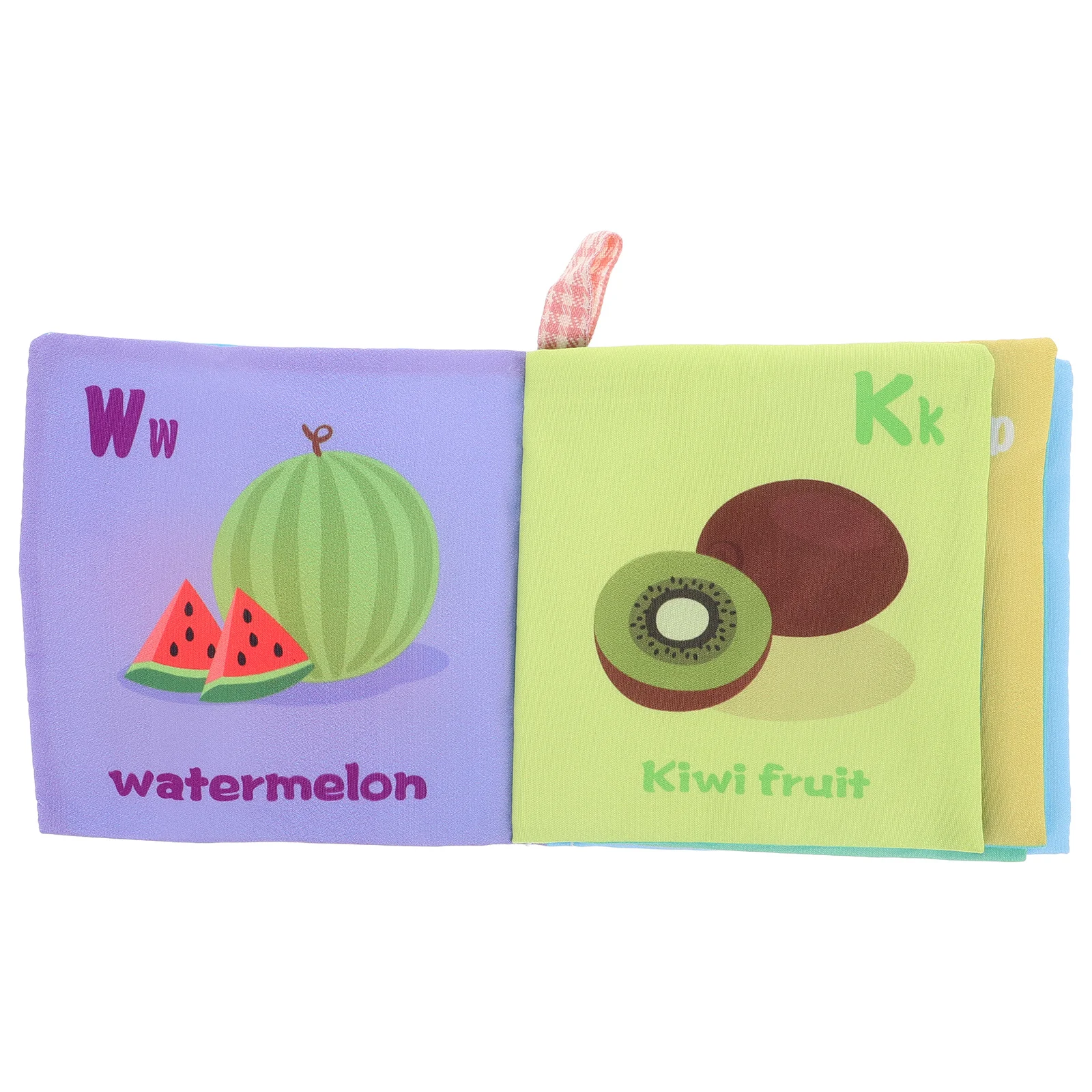 Soft Baby Cloth Bath Book Crinkle Sound Pages Early Learning Cartoon Fruit Recognition Infant Interactive Bath Book
