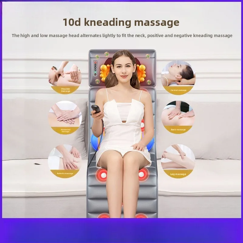 

Multifunctional Cervical Massager Pillow Neck Back Household Electric Massage Pad Hot Compress Vibration Massager