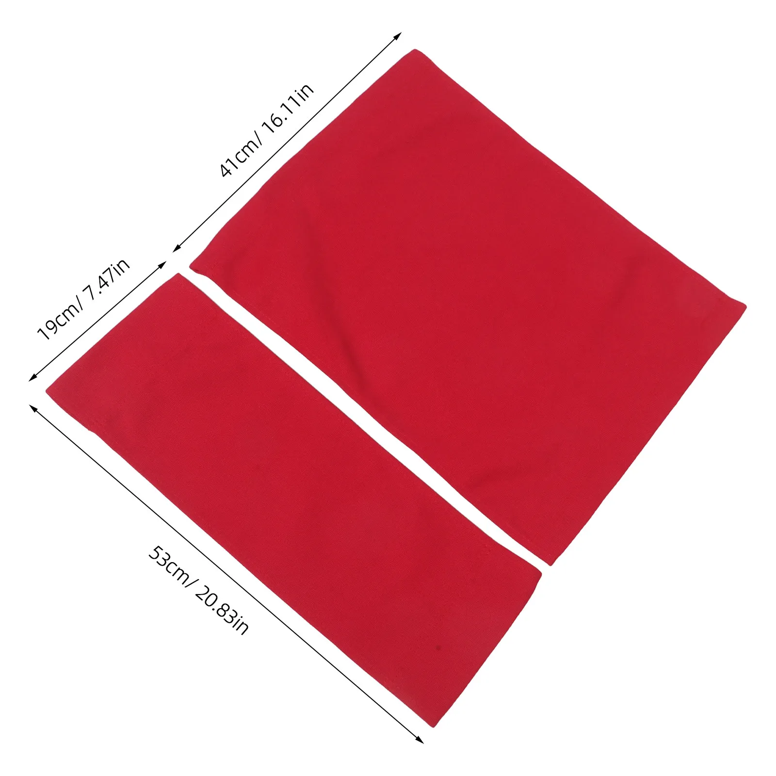 1Set Directors Chair Replacement Canvas Red Casual Seat Back 21x16 and 21x7.5 Easy Clean Outdoor Patio Folding Chair Cover