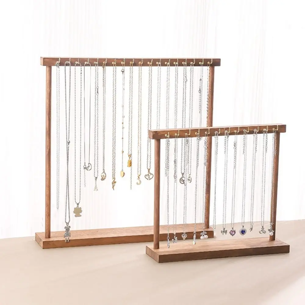 

Wooden Jewelry Organizer Storage Rack Exquisite Design Jewelry Display Stand Storage Tray Support Stand Necklace Hanging Rack