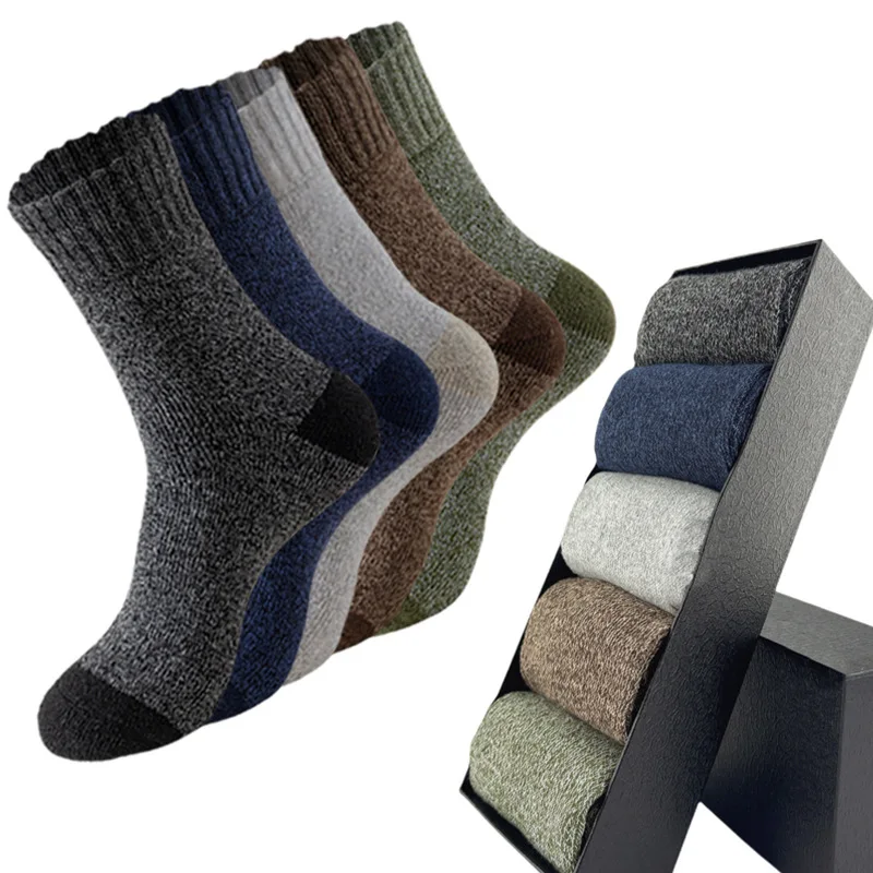 5 أزواج الربيع والخريف موضة جديدة امتصاص العرق وتنفس الرجال الجوارب المتوسطة عادية مريحة تنوعا الرجال الجوارب
