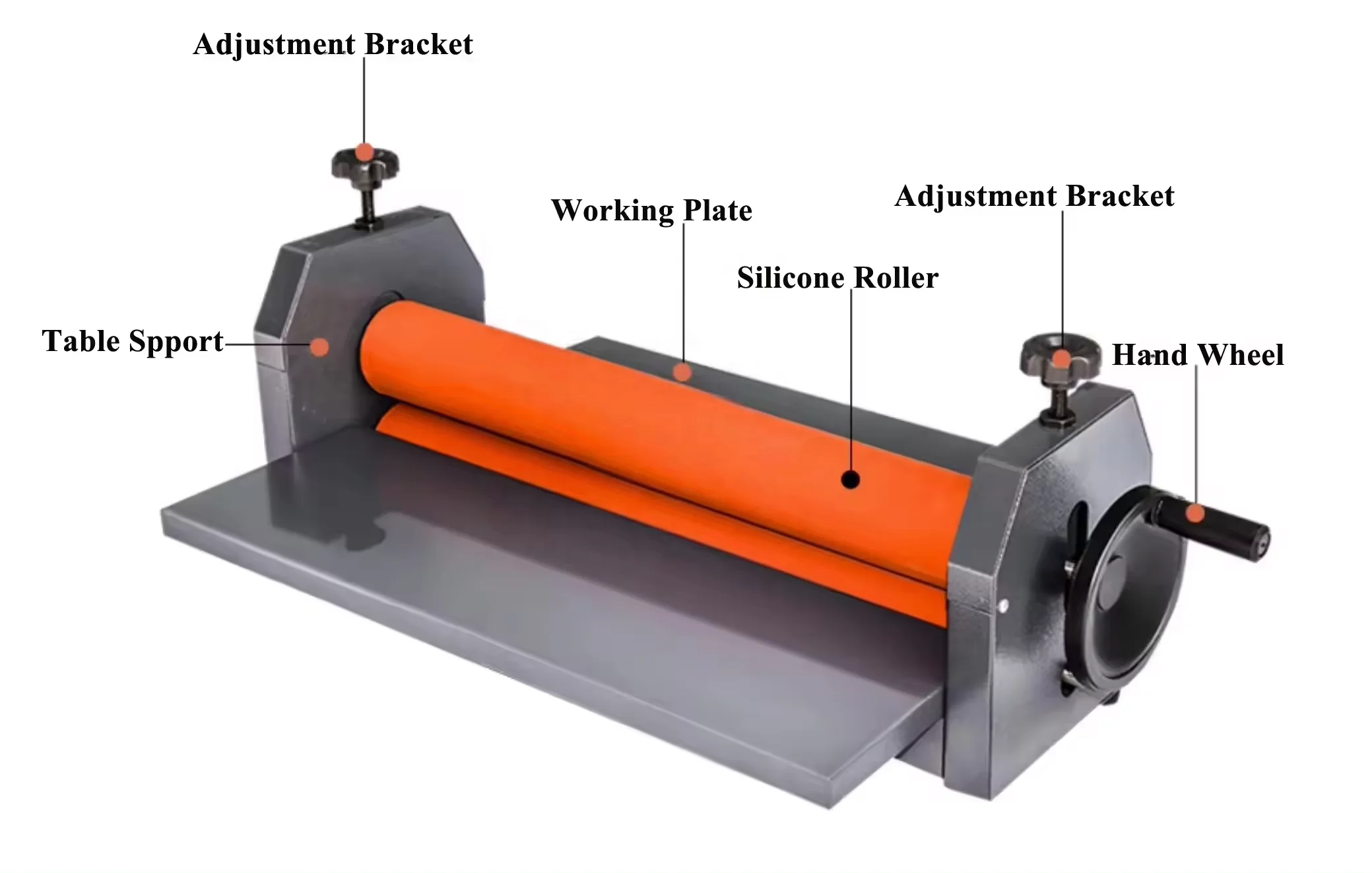 Wholesale Custom Hot Sale 635mm Roller Laminaor Cheap Desktop Manual Cold Laminating Machine With Rubber Rollers