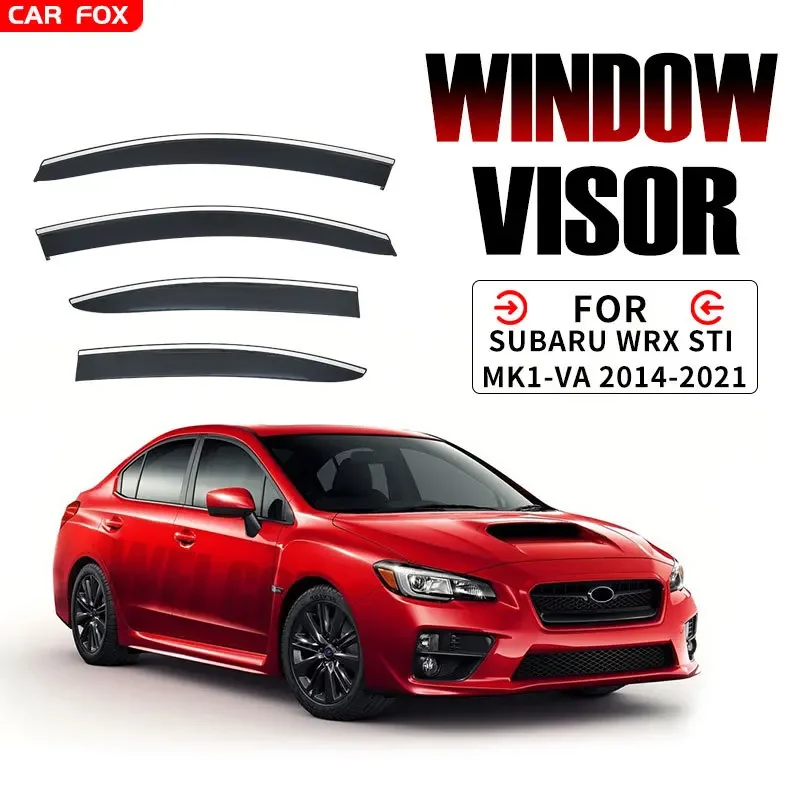 For Subaru WRX STI 2014-2021 Car Window Visor Awning Shelters Windshield Side Window Rain Sun Shade Accessories Car Styling