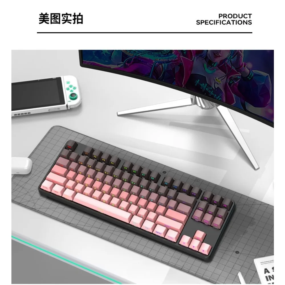 teclado-mecanico-inalambrico-tri-modo-k87-teclado-para-juegos-rgb-con-interruptores-intercambiables-en-caliente-impresion-lateral-degradada-en-rosa-berry-y-negro