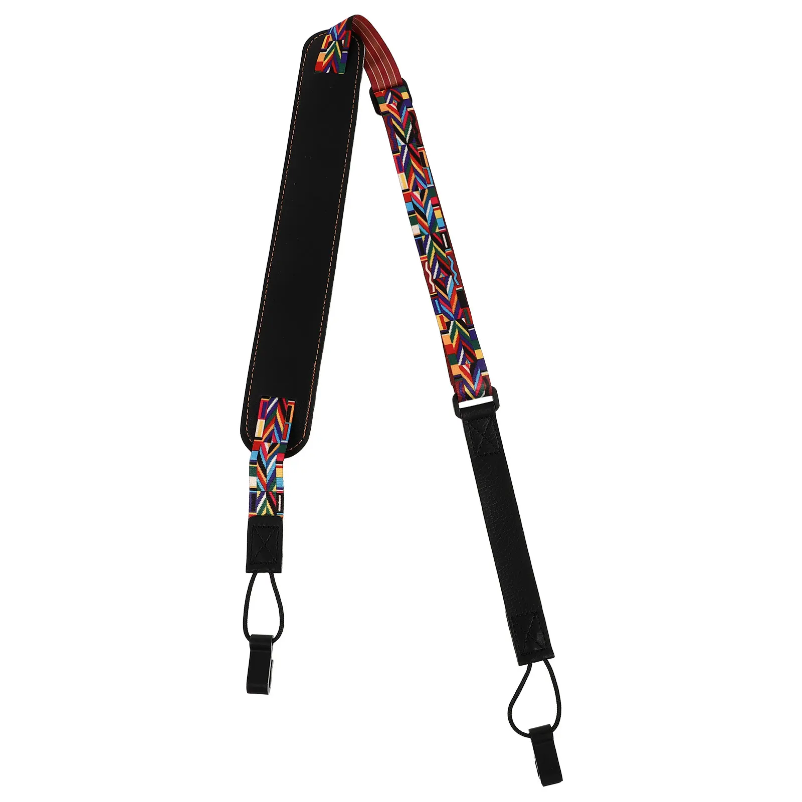 

Ukulele Strap Durable Cotton Black Portable Adjustable for Child Adult Ukulele Sweat absorbing Breathable Lightweight String