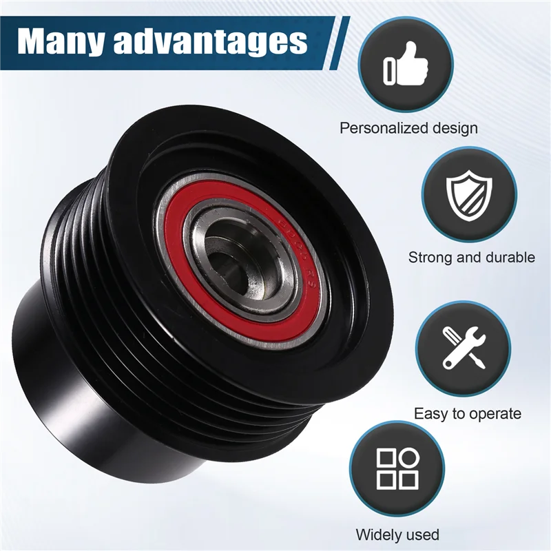 

Exquisite-LR005993 Crankshaft Auxiliary Pulley For Land Rover LR2 Freelander 2 3.2L