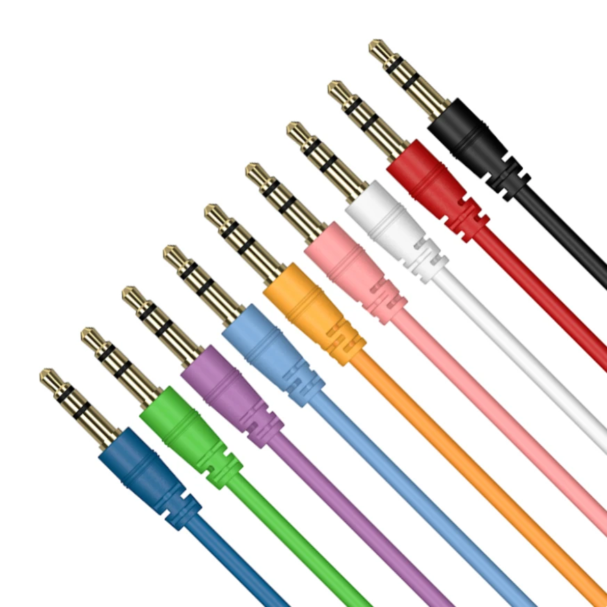 1m 3.5 mm to 3.5mm Male Audio Cable Jack Stereo Car Speaker Aux Cord For iPhone Mobile Phone PC Headphones MP4