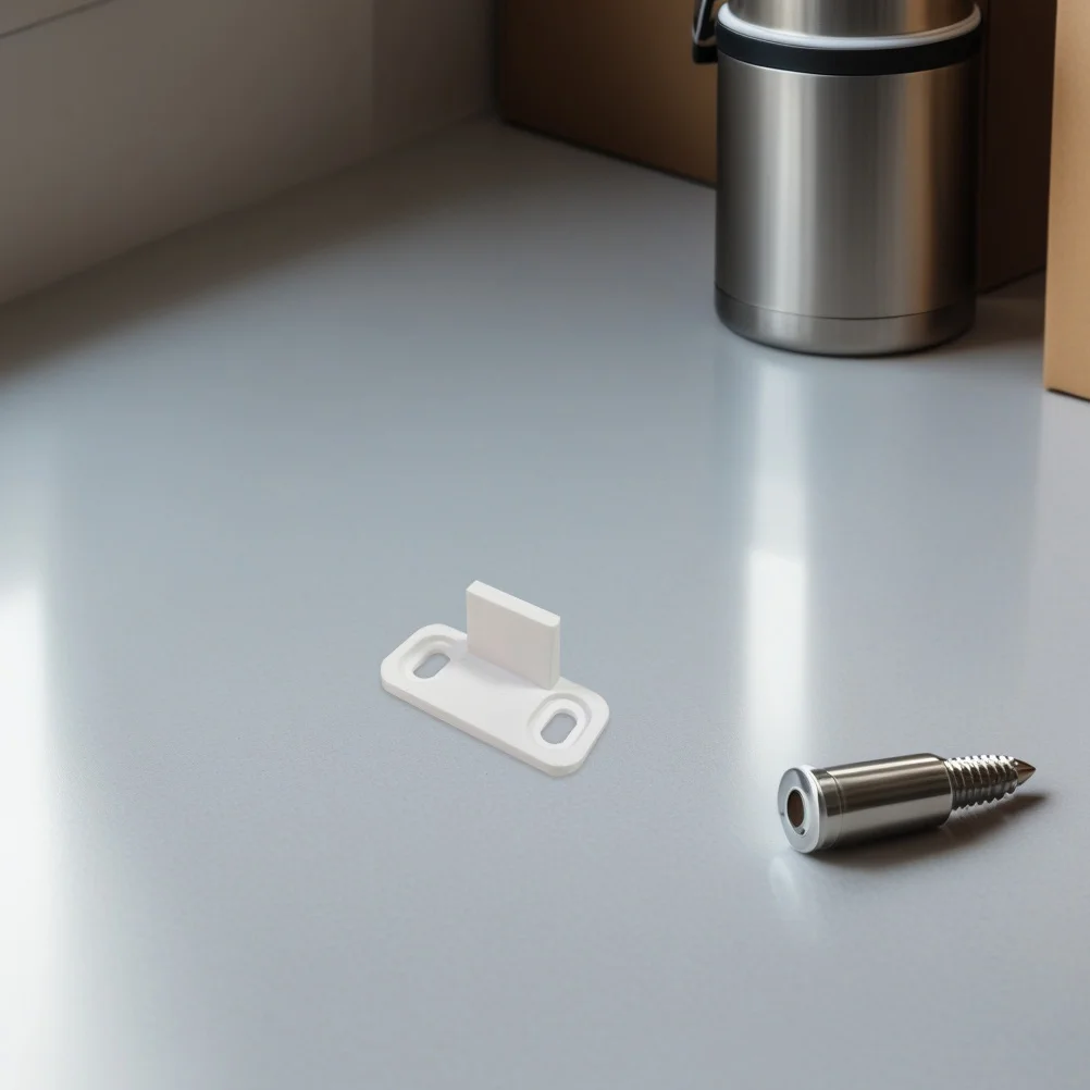 

2 set 2Sets White DoorStopper for SlidingBarnDoors with POMFloorGuide AdjustableHardware SuitableAllThickness