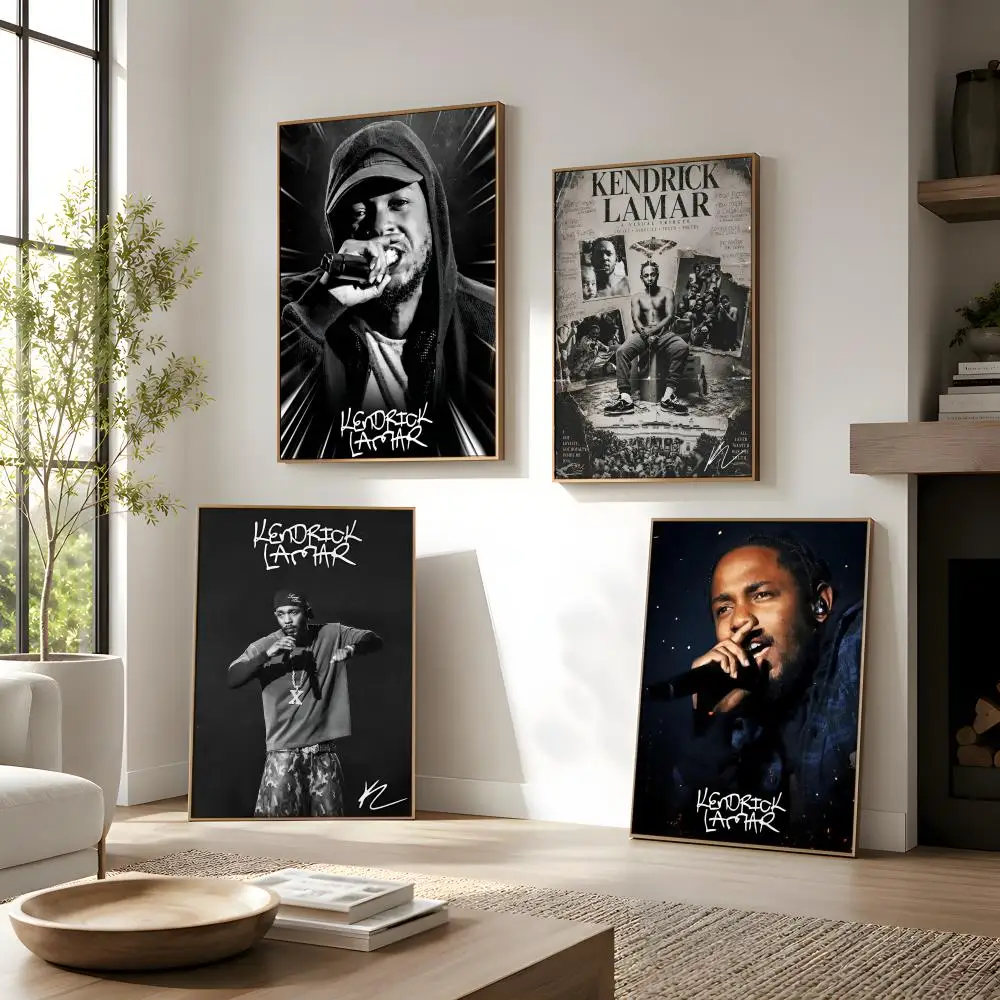 K-Kendrick L-Lamar Painting Calligraphy Canvas Poster Art for Bedroom Living Room Home Decor Wall Decoration Decals Gift