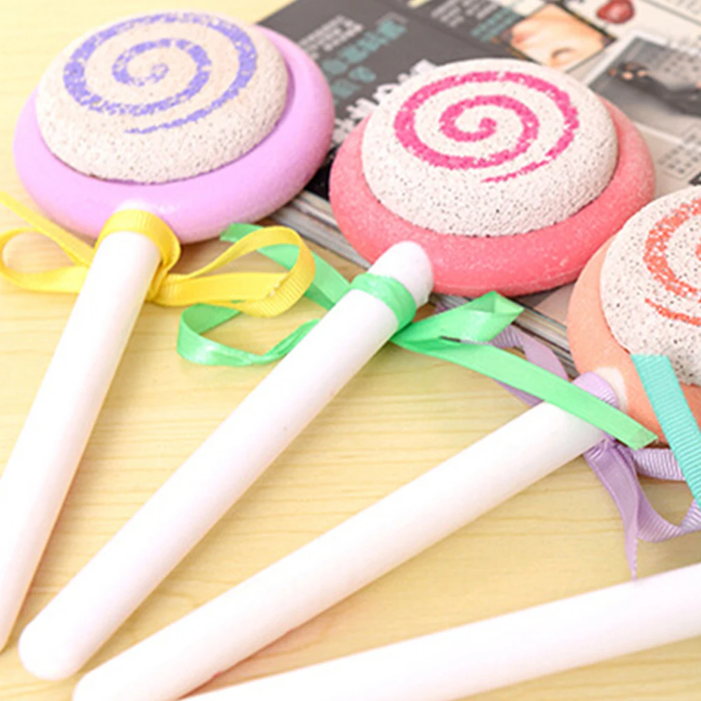 

2pcs Lollipop Shaped Foot Grinding Stone Pumice Stone Foot Care Scrubber Rubbing Feet Tool Dead Skin Remover Callosity Remover