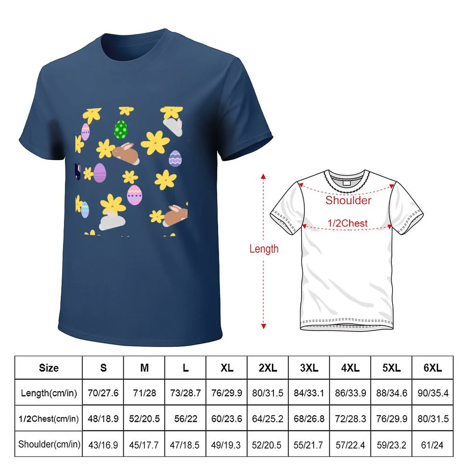 Cute easter spring pattern T-Shirt sublime Blouse slim fit t shirts for men