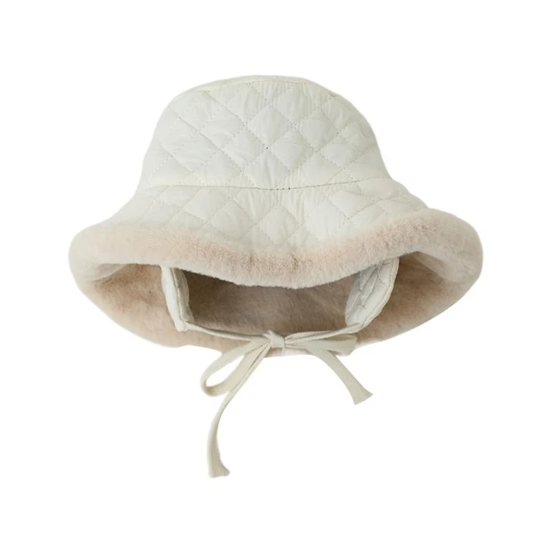 

Warm Keeping Hat Infant Baby Winter Big Brim Basin Hat with Ear Protections