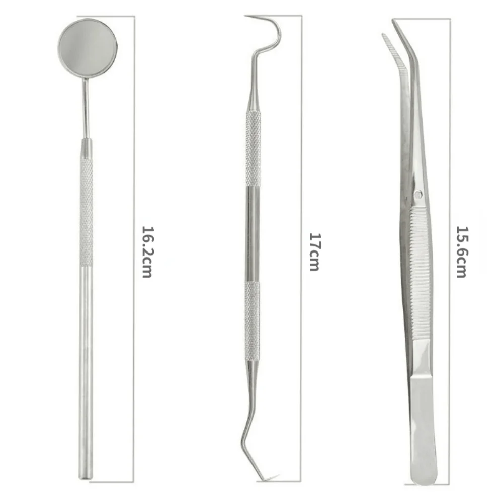 Stainless Steel Dentist Prepared Tool Box Dental Tools Kit Dental Mirror Probe Tweezer Dental Oral Care Instrument Dentistry sup