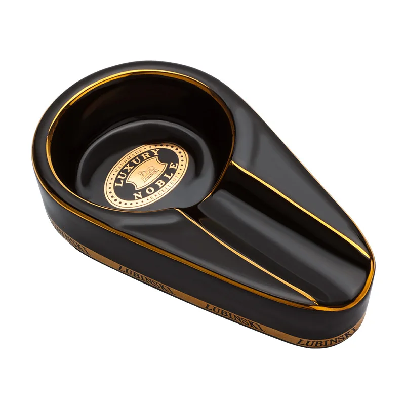 Ceramics Travel Cigar Holder Stand Pocket Mount ASHTRAY Cigar Rest Rack Smoking Accessories for Cohiba Cigar