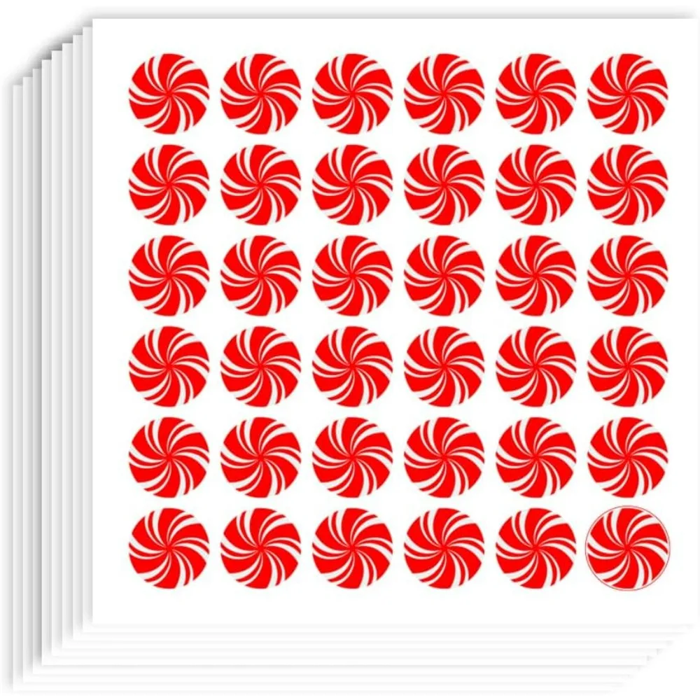 720 Pieces Self-Adhesive Swirl Labels Stickers 0.5 Inch Swirl Stickers for Planner Calendar Scrapbooking Crafting Party Decor