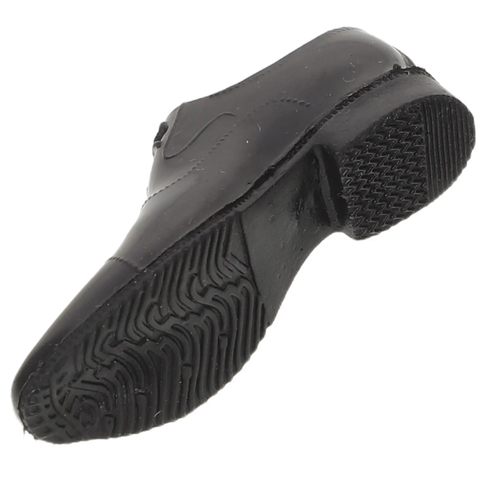 1Pair Black 12inch Male Soldier Shoes Miniature Action Figure Footwear Dollhouse Accessories Dress Boots Toy Figure Footwear