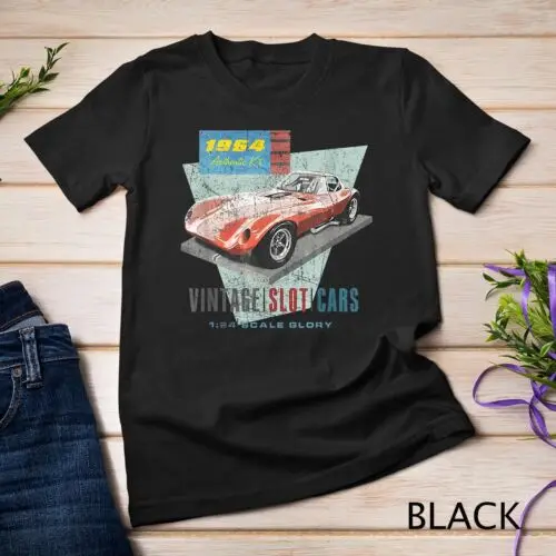 

Mens Vintage Slot Car Racing throwback tee shirt Unisex T-shirt
