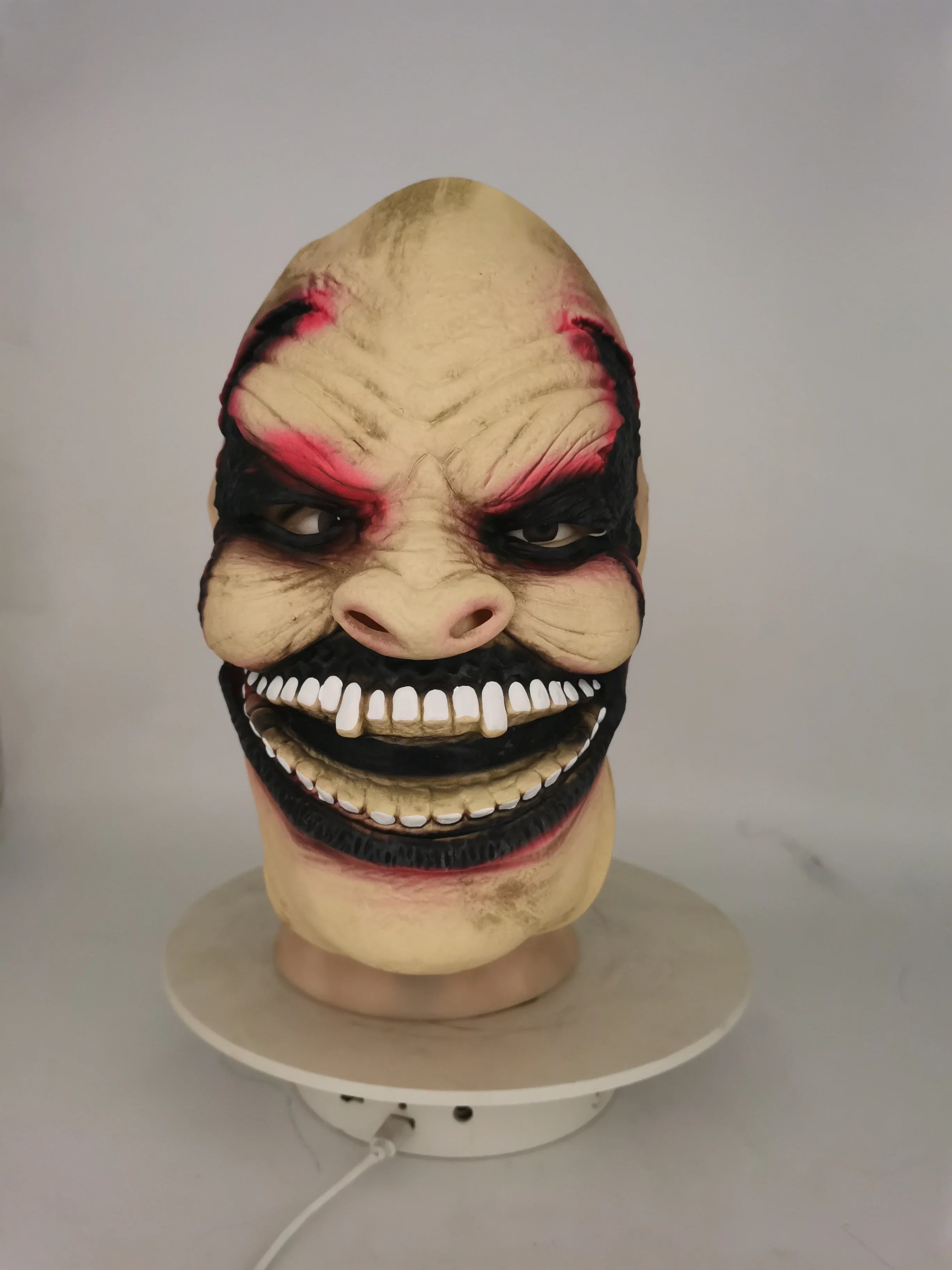 قناع Wwe The Fiend Bray Wyatt من اللاتكس لحفلات الهالوين كرنفال كوس شيطان مخيف زي الدعائم أقنعة الشيطان المرنة القابلة للتعديل #2