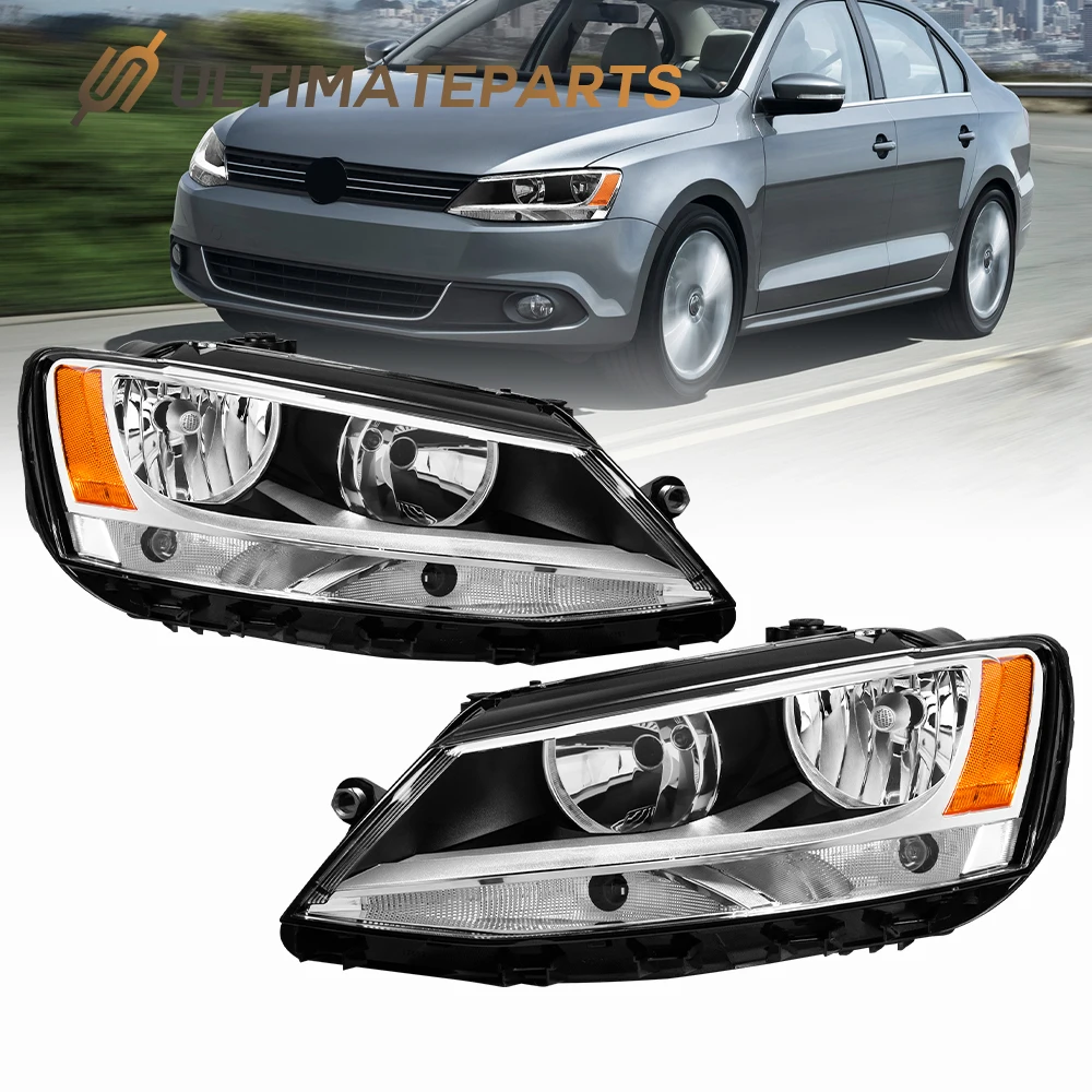 

Передние фары галогенного типа, подходят для Volkswagen Jetta 2011-2018 годов выпуска