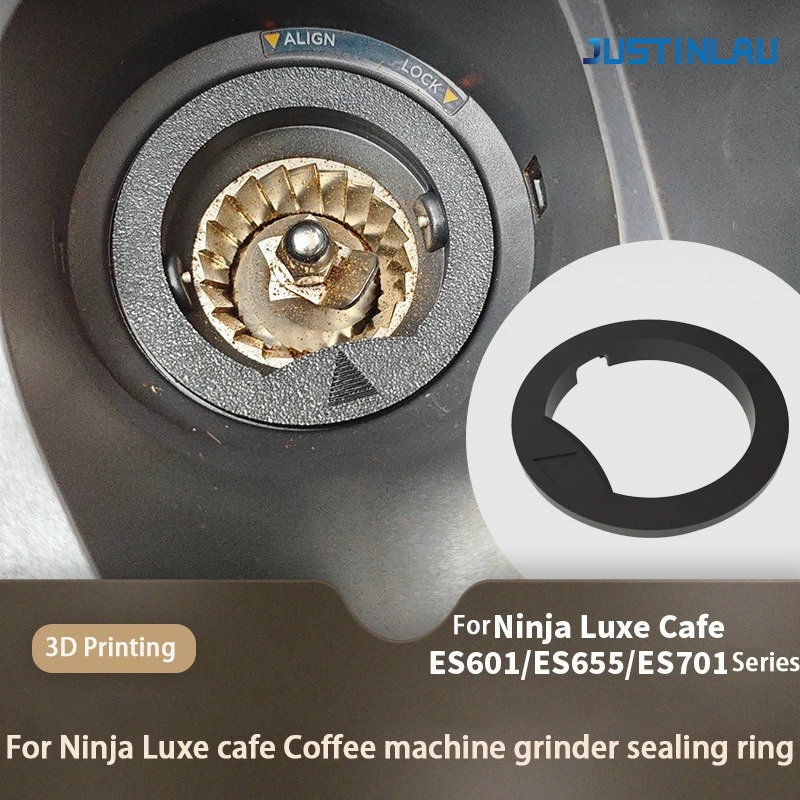 JUSTINLAU para Ninja Luxe Cafe ES601 ES655 ES701 molinillos para cafetera anillo de sellado Anti polvo Anti mermelada accesorios de anillo de frijol