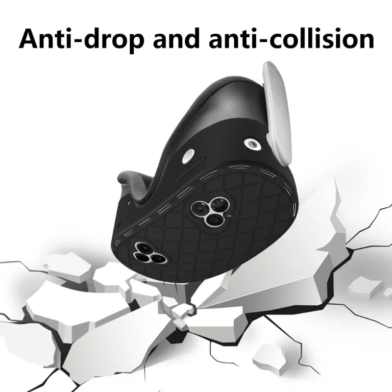 Quest3S 헤드셋 커버 보호 슬리브 쉘 캡 액세서리용 업그레이드된 낙하 방지 케이스 충격 방지 실리콘