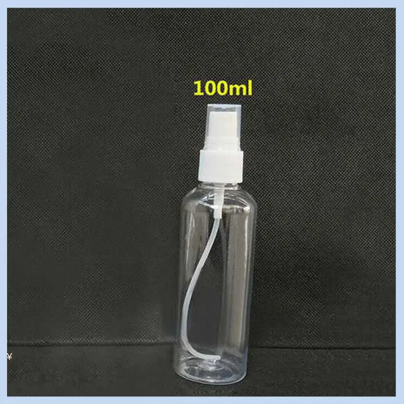 EAS-25PCS Frasco de spray vazio 100ml para viagem frasco recarregável de perfume de plástico transparente