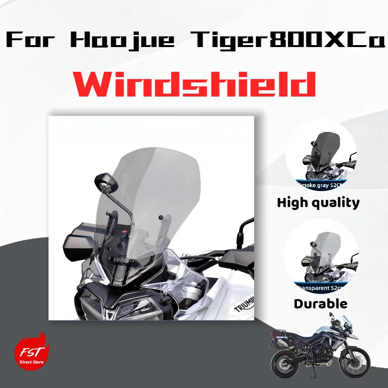 

For Triumph Tiger 800XCa windshield modification,transparent windshield, chest protector cover accessories