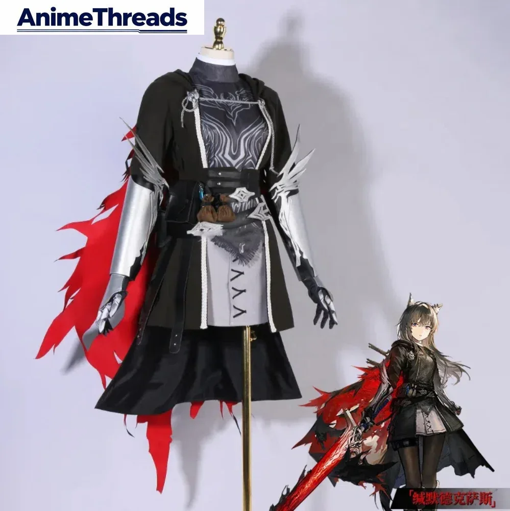 

THREAD Arknights Texas The Omertosa Game Suit Gorgeous Dress Uniform Cosplay Costume Halloween Party Role Play Outfit Women
