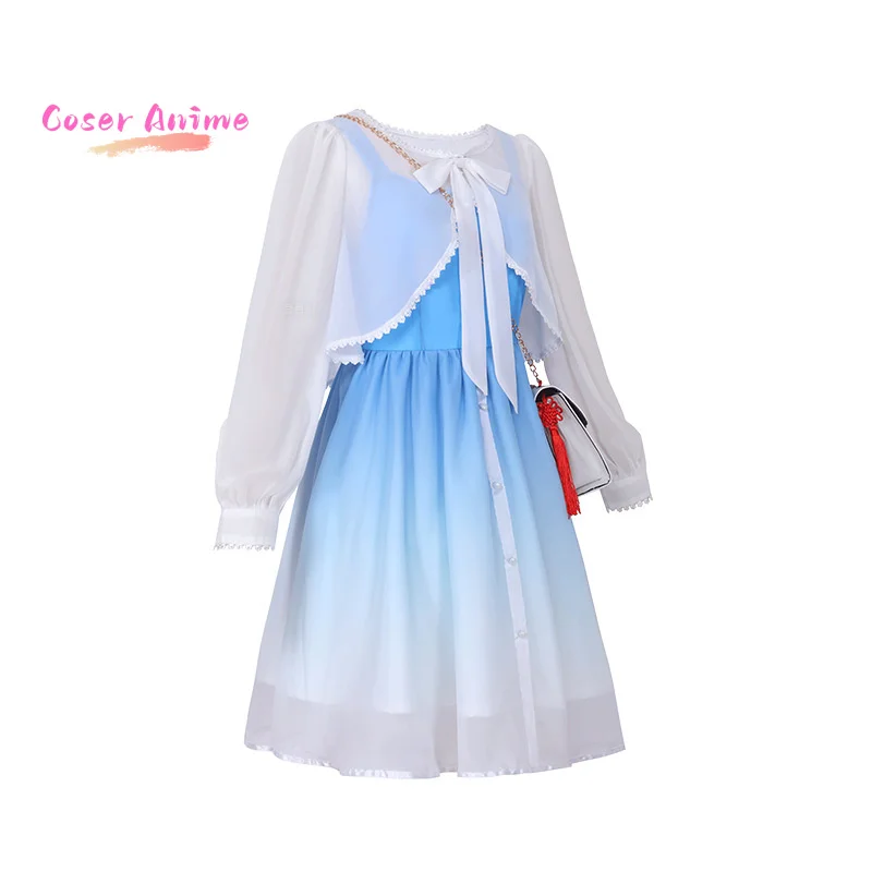เกม Genshin Impact Ganyu คอสเพลย์เครื่องแต่งกายชุดปาร์ตี้ฮาโลวีนสําหรับผู้หญิงผู้ชาย Carnival Props