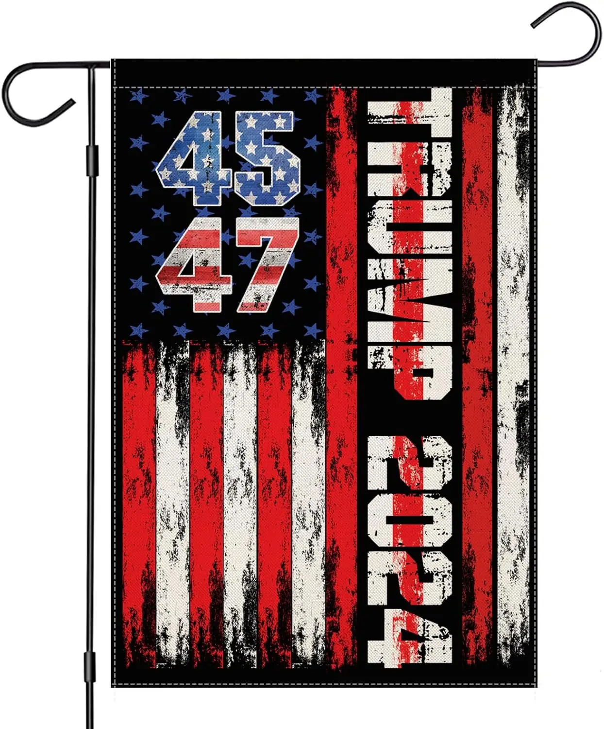 Donald Trump 2024 Garden Flags for Outside, 45 47 Make America Great Again Yard Decoration,Small Outdoor Decor for American Pres