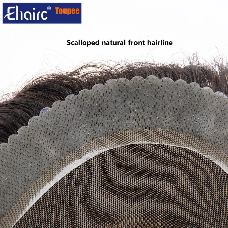 Australia Toupee Men Korean Lace PU Protese Capilar Masculina Men's Wig For Men Natural Hairline System Unit For Men
