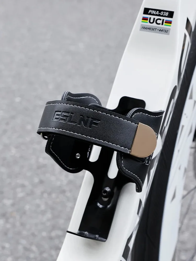 AliExpress ESLNF ESLNF Bicycle Bottle Cage Retro Cowhide Aluminum Alloy Adjustable Width Water Cup Holder For Mountain Road Folding Bike