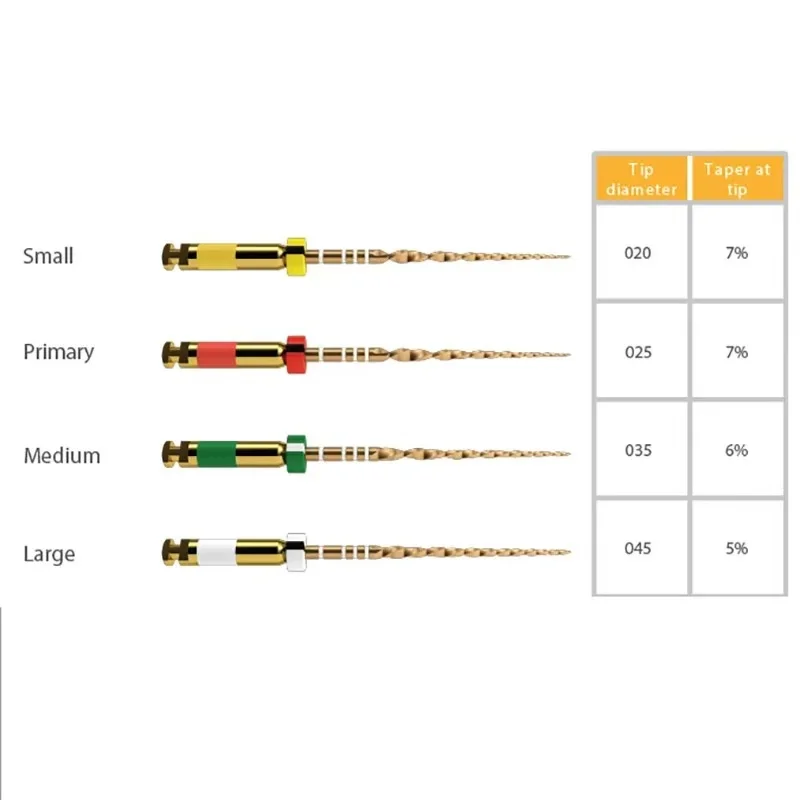1 قطعة Dentsply الأسنان موجة الذهب أداة دوارة ملفات المحرك الحراري لأداة قناة الجذر طب الأسنان المواد