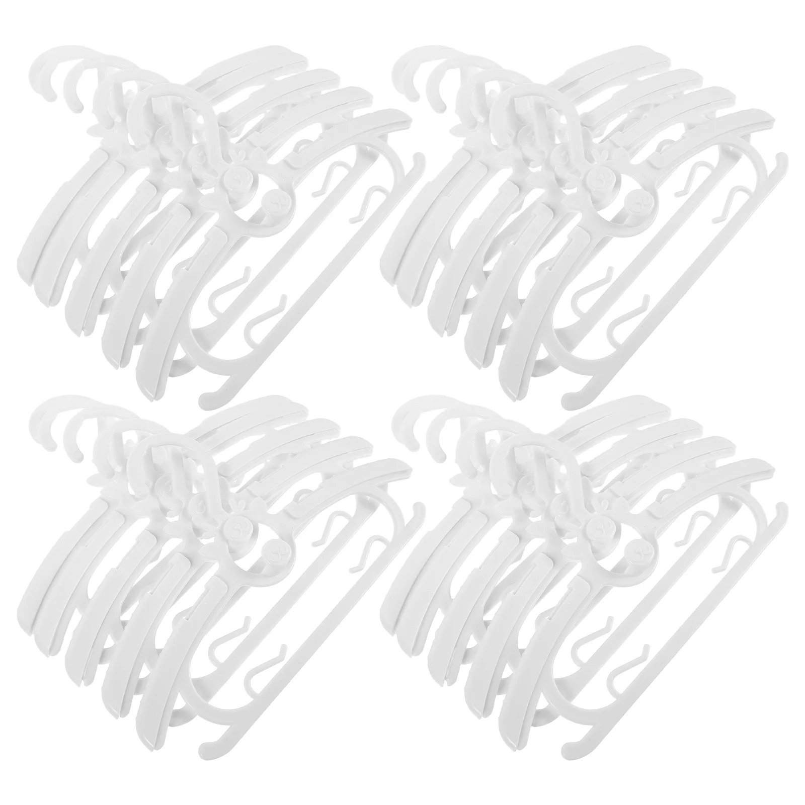 

30Pcs Space Saving Baby Hangers Adjustable Kids Clothes Racks for Nursery Closet White Baby Coat Hangers Kids Clothes Rack