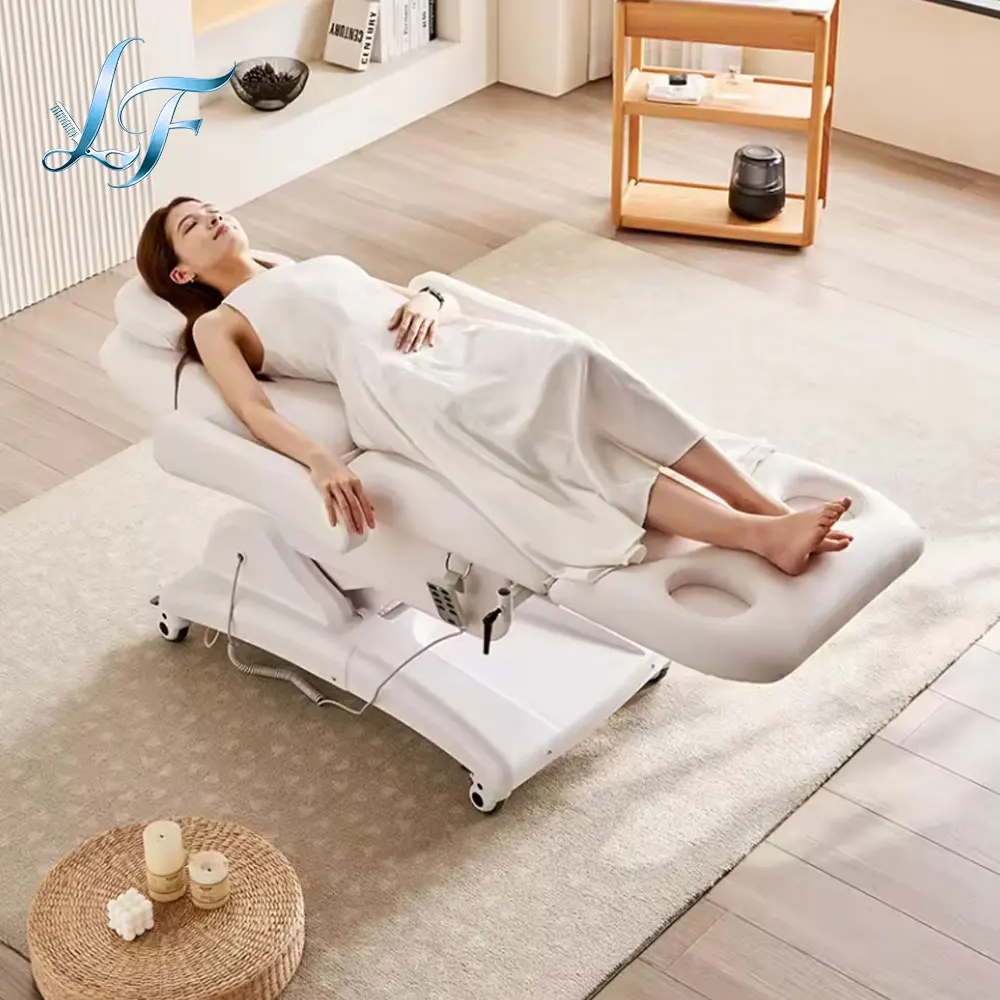 Gynecological Private Examination Bed with Flushing Function, Electric Lifting Beauty Hospital Bed