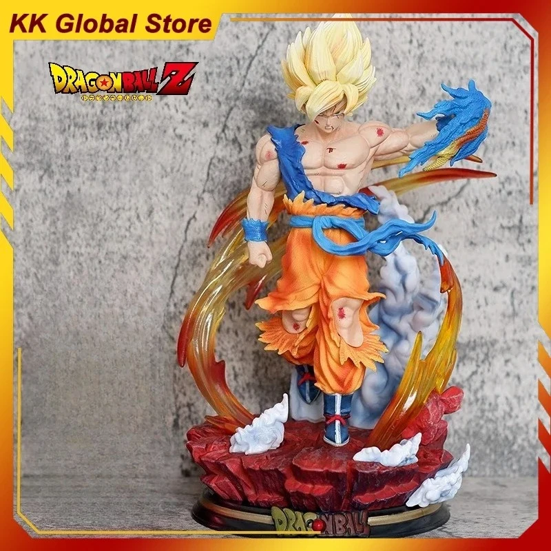 

26cm Dragon Ball Anime Figures Son Goku Saiyan SENZU BEAN Super Resonance Combat Status Model Peripheral Ornament Doll Gift Toys