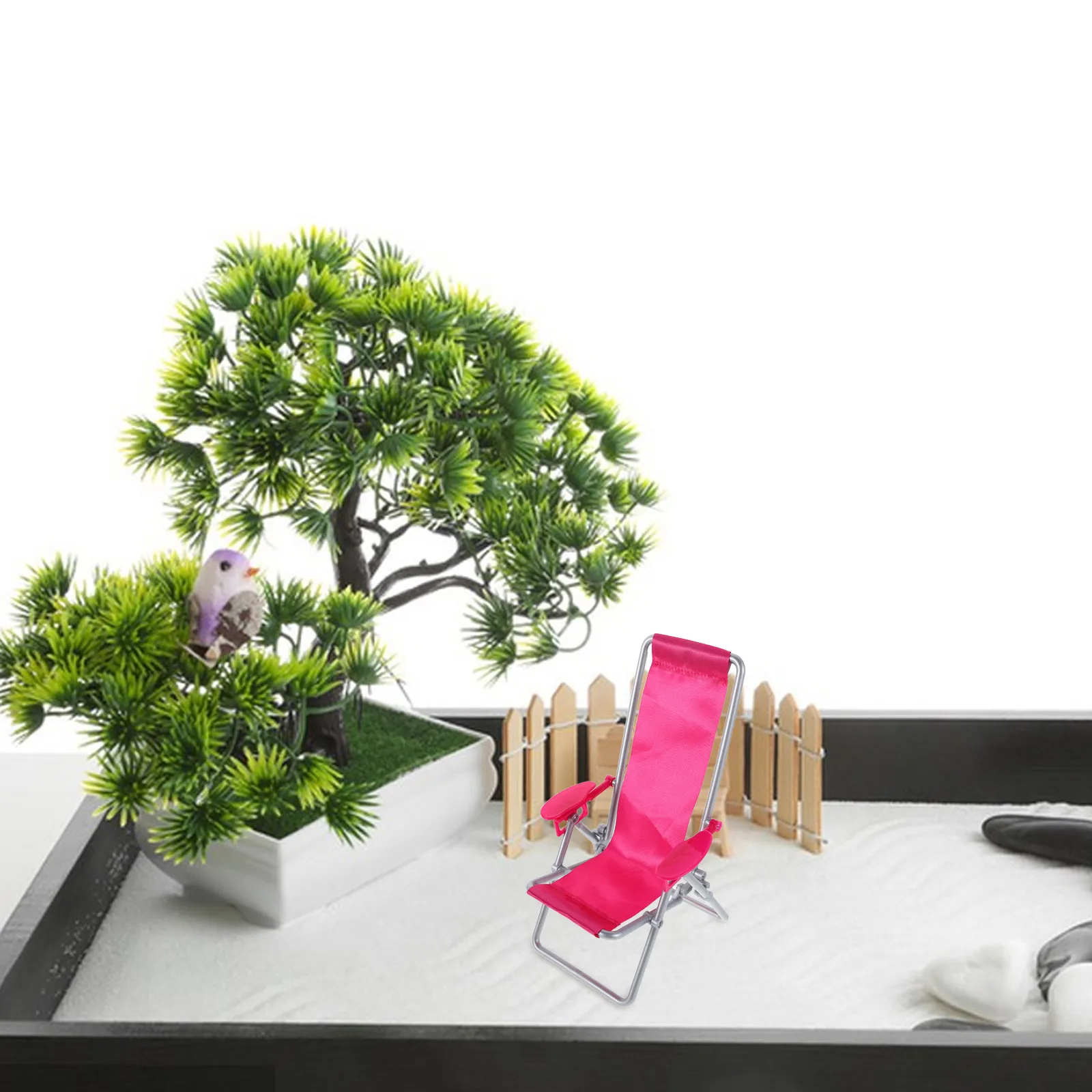 

Mini Beach naments Foldable Kids Chairs Dollhouse Accessories Kids Chairs Mini Furniture Small Portable