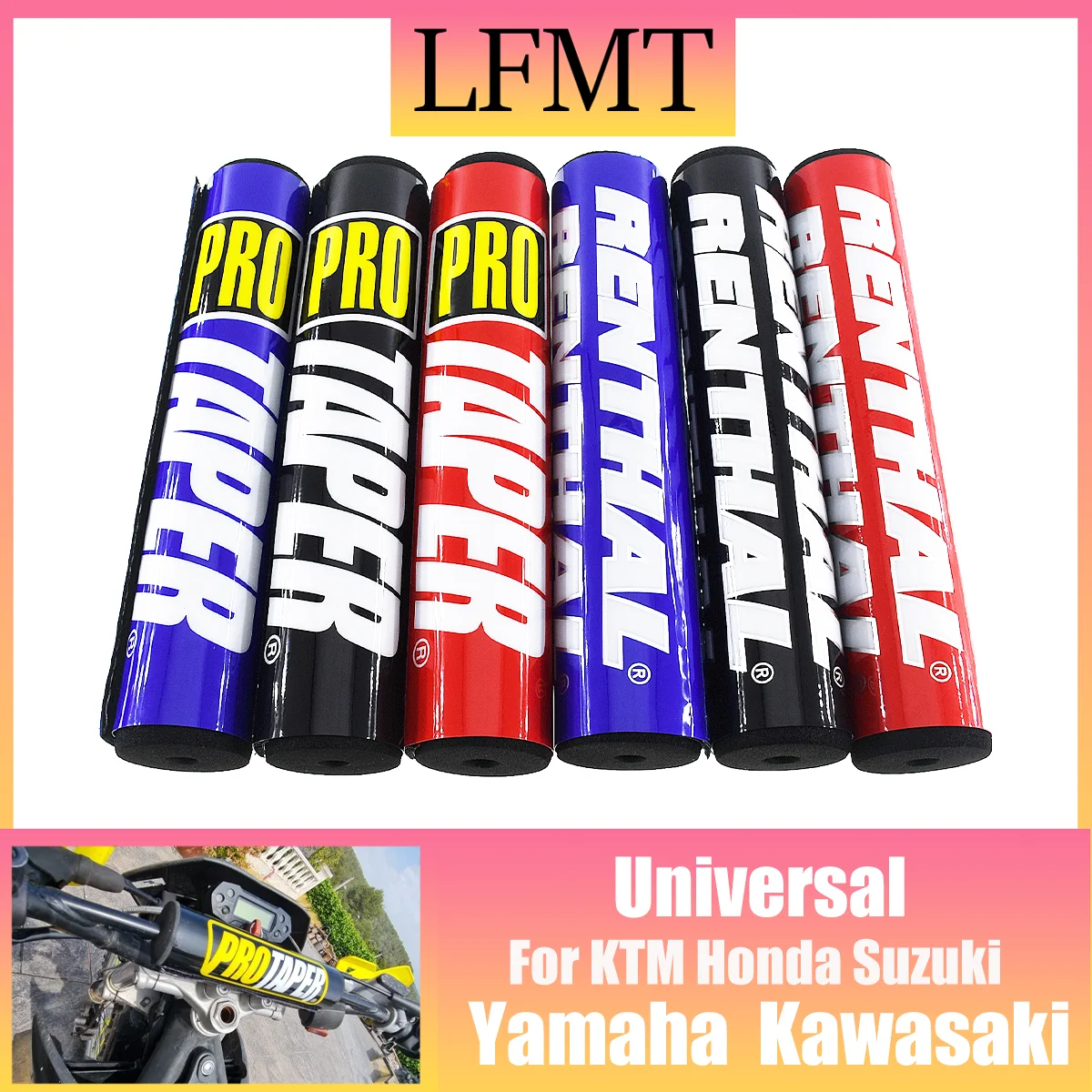 Motocross Dirt Bike ATV 20CM Handlebar Bar Pad 7/8 Bike Motorcycle Cross Chest Protector Grips For Kawasaki Honda Suzuki Ymaha