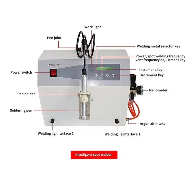 High Power Intelligent Pulse Spot Welding Machine, Electric Welder for Gold Silver Necklace Jewelry Processing