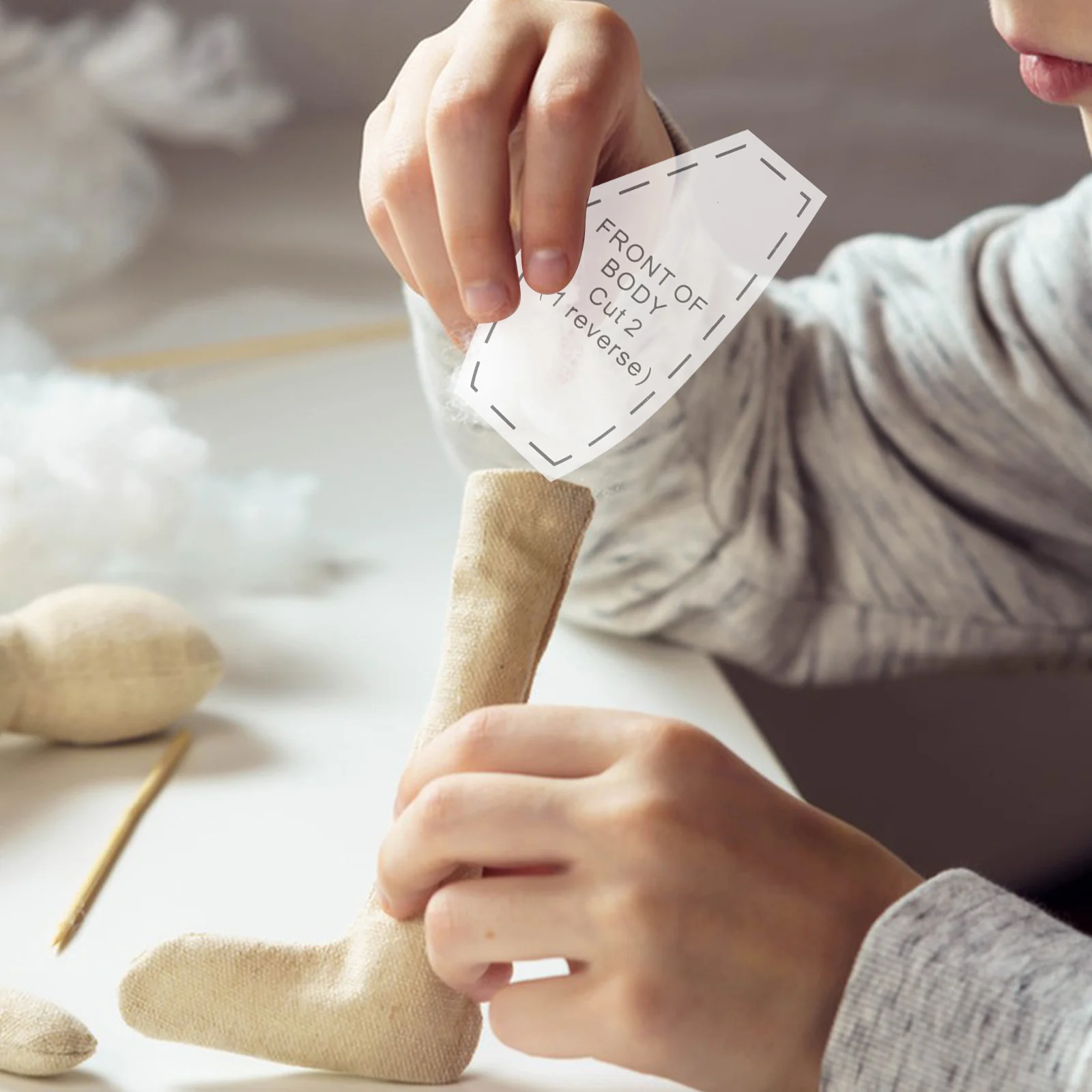 

10Pcs Memory Bear Template Ruler Set Heavy Duty Sewing Patterns for Quilting Accuracy Portable Design Ideal for DIY Fabric