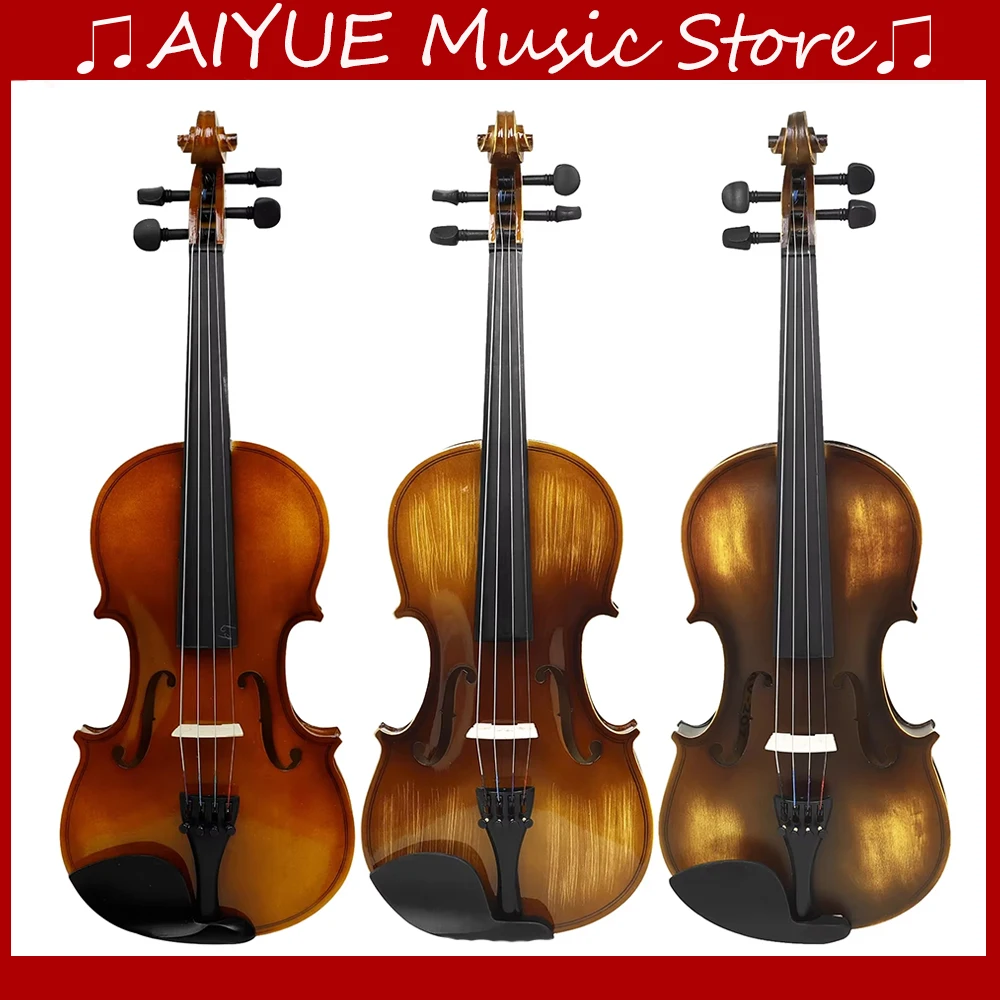 

IRIN AV-207 скрипка 4/4 из цельного дерева, акустическая скрипка, струнный инструмент для начинающих студентов с деталями, аксессуары, чехол для смычка