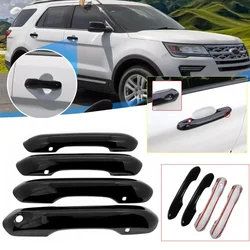For Ford Explorer 2020 2021 2022 2023 2024 Car Exterior Door Handle Cover Sticker Moulding Trim Protective Accessories ABS
