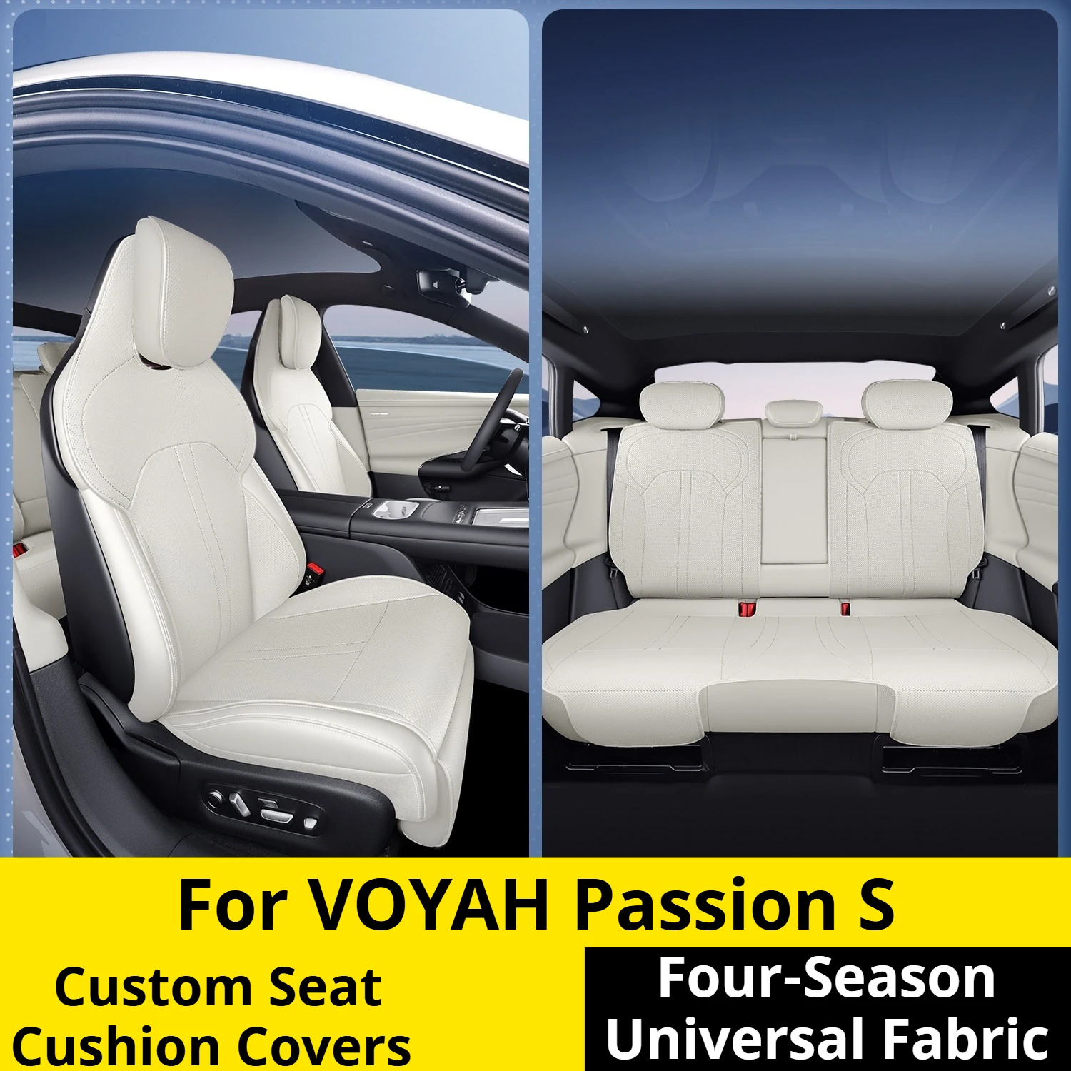 For VOYAH Passion S Four‑Season Universal Seat Covers Cushion Protector Interior Modification Auto Accessories