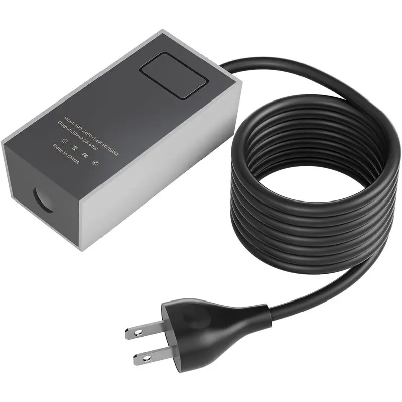 ABYN-For Starlink Mini Wall Plug AC Power Supply,Extension Cable, 60W Output, Smaller Plug Footprint, 5.9FT US Plugs US PLUG