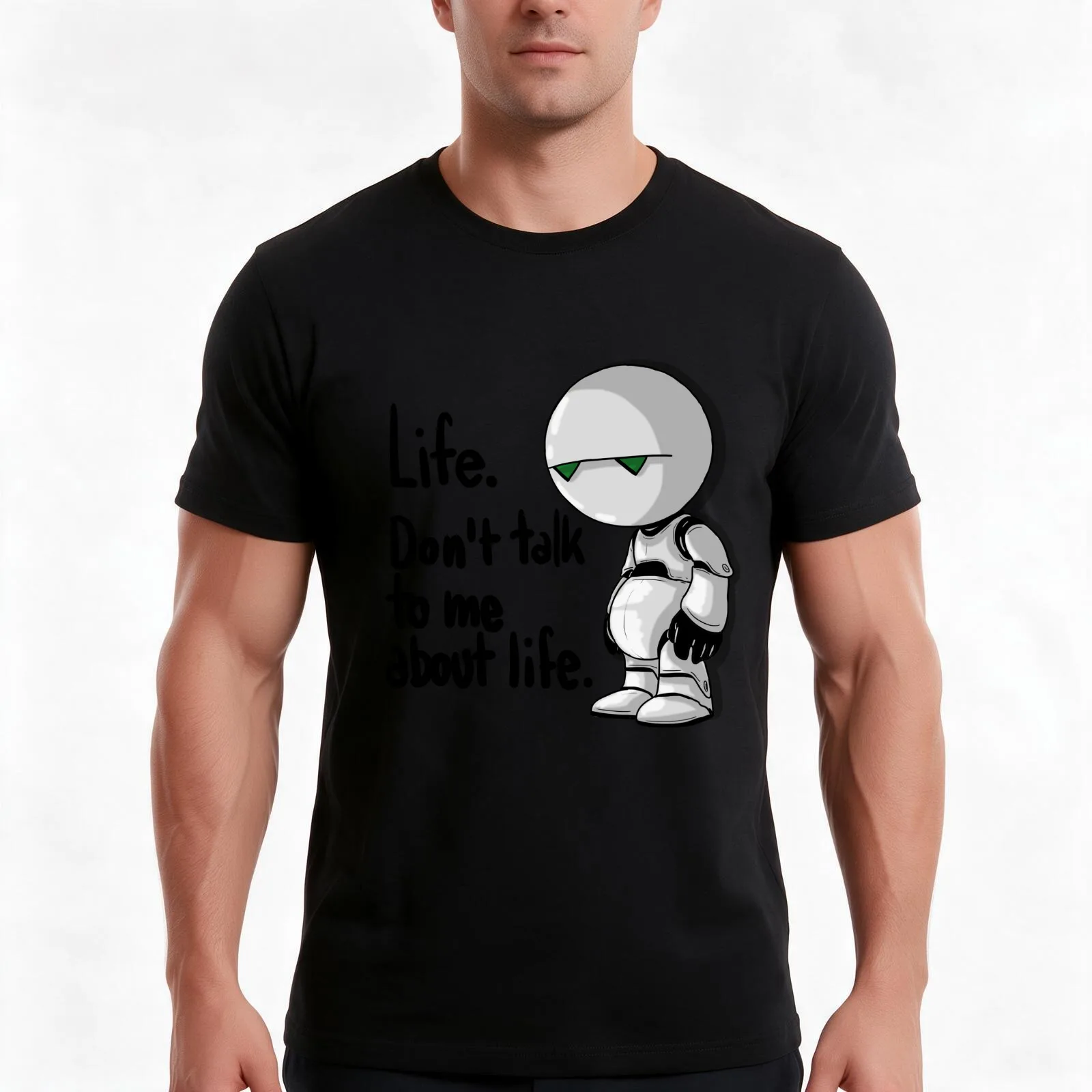 Don't talk to me about life T-Shirt, Summer Casual Cotton Tee, Oversized Streetwear Tops, Vintage Graphic Print, 100% Cotton