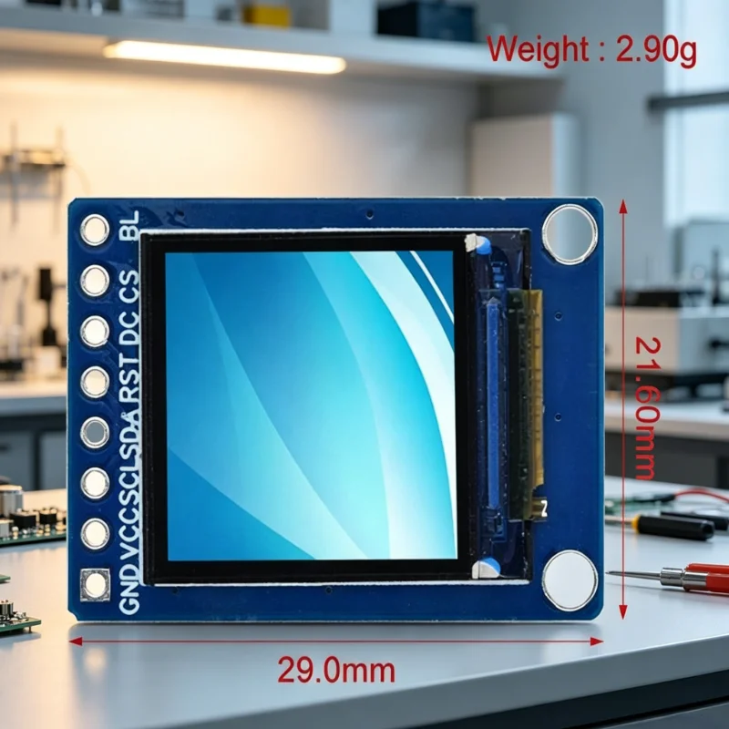 GC9107 0.85 Inch TFT LCD Display 128x128 SPI IPS Screen Module for ESP32 Raspberry Pi Mini Color Display for  DIY Project