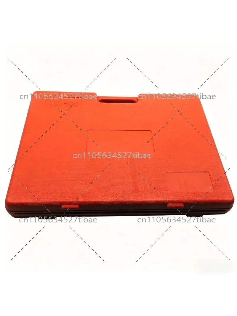 110Pcs Bearing Steel Tap Die Set Hand Threading Tool With Tap Wrench & Thread Gauge