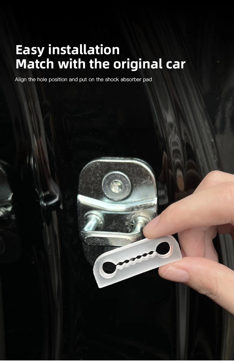 Car Door Shock Absorber Pad Door Lock Protection Gasket For Peugeot 206 308 208 207 3008 307 2008 508 407 5008 408 4008 Rifter.