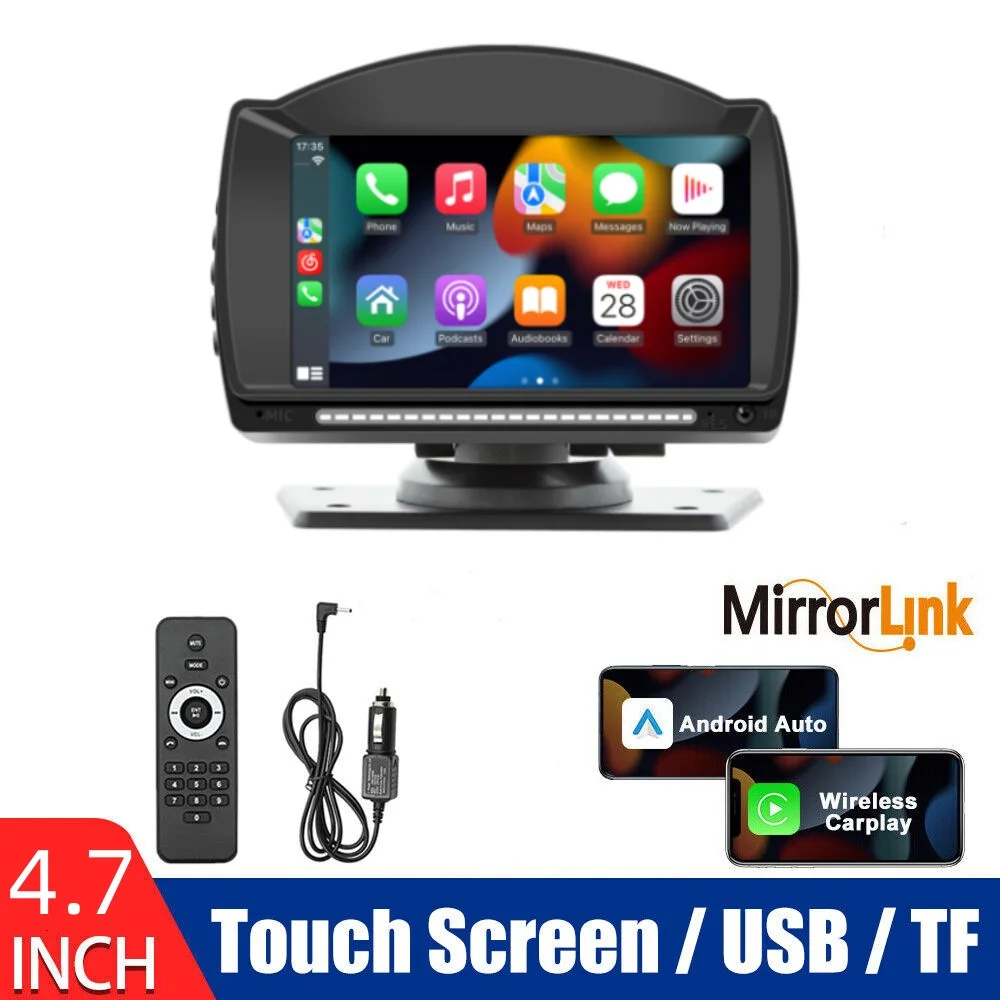 Universal 4.3 inch Car Radio Multimedia Video Player Bluetooth MP5 Player HD Dash Cam Wireless Carplay Host For BMW VW KIA Toyot